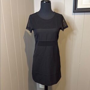 Z Tobi Women’s XS Chic Black Mini Dress with Mesh Details